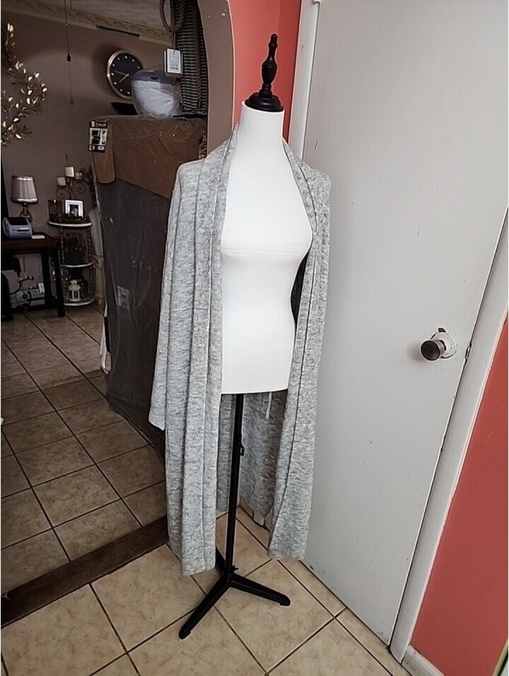 NYxJD Cardigan Sweater Womens Open Front Long W/pockets Lightweight Sz Large